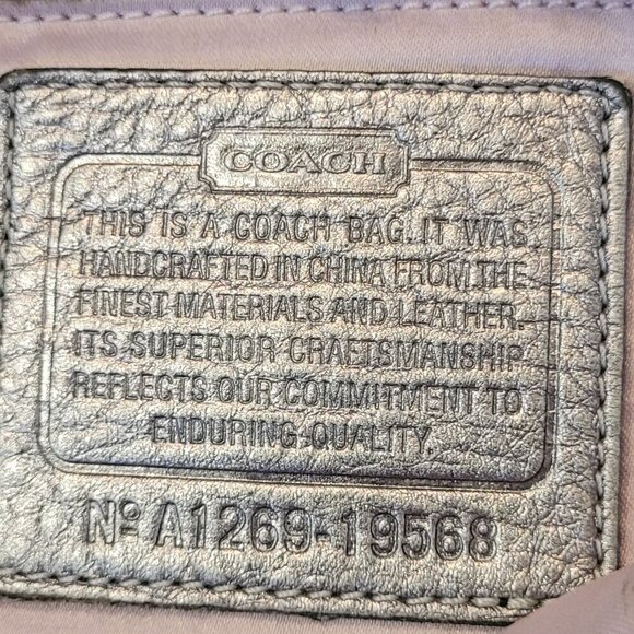 Coach Audrey Medium Cinched North South Tote Gunmetal Silver - Picture 3 of 12